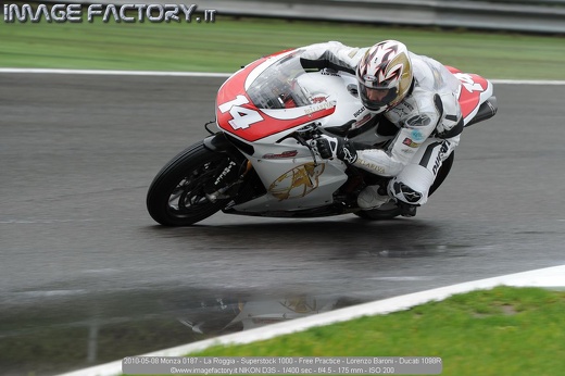 2010-05-08 Monza 0187 - La Roggia - Superstock 1000 - Free Practice - Lorenzo Baroni - Ducati 1098R